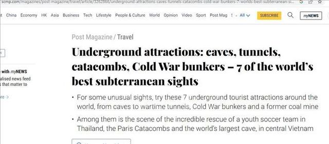 Hang Sơn Đoòng lọt top 7 điểm tham quan dưới lòng đất đẹp nhất thế giới - Ảnh 1. Hang Sơn Đoòng lọt top 7 điểm tham quan dưới lòng đất đẹp nhất thế giới - Ảnh 1.