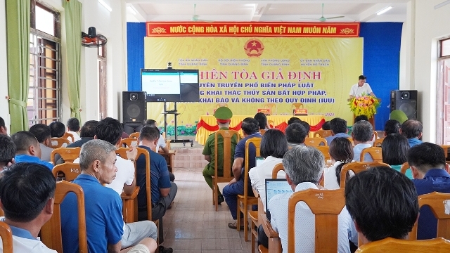 Quảng Bình tổ chức phiên tòa giả định nâng cao nhận thức chống khai thác IUU