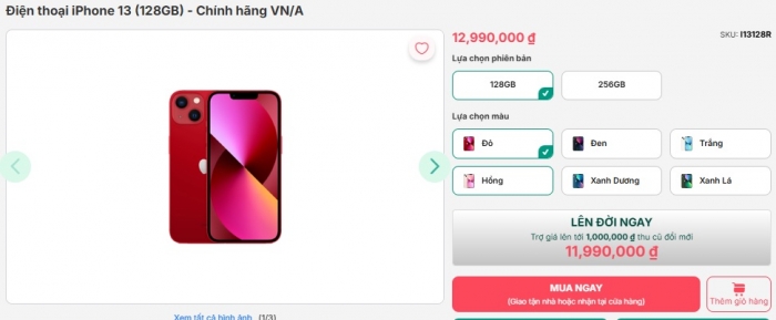 Giảm gần 10 triệu đồng, iPhone 13 rẻ ngang iPhone 12, không có AI vẫn thời thượng, hot hơn iPhone 16 iphone 13 t11 2