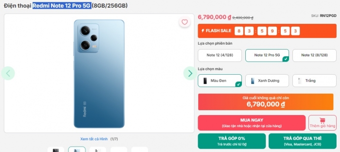 Quên iPhone 16 đi, đây là chiến thần 5G giá chỉ hơn 6 triệu camera 200MP ngang cơ Galaxy S24 Ultra redmi note 12 pro 5g t10 1