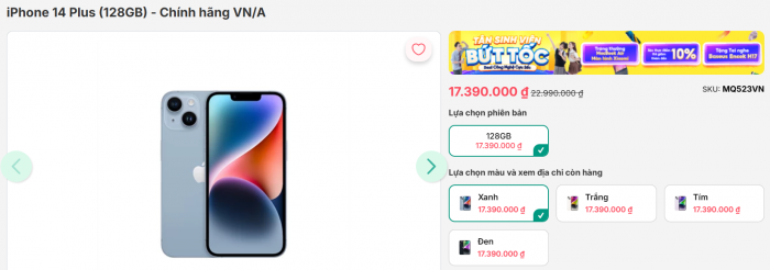 iPhone 14 Plus sập giá giữa tháng 8, màn lớn như iPhone 16 Pro Max nhưng rẻ gần nửa 1755417787 622 T8