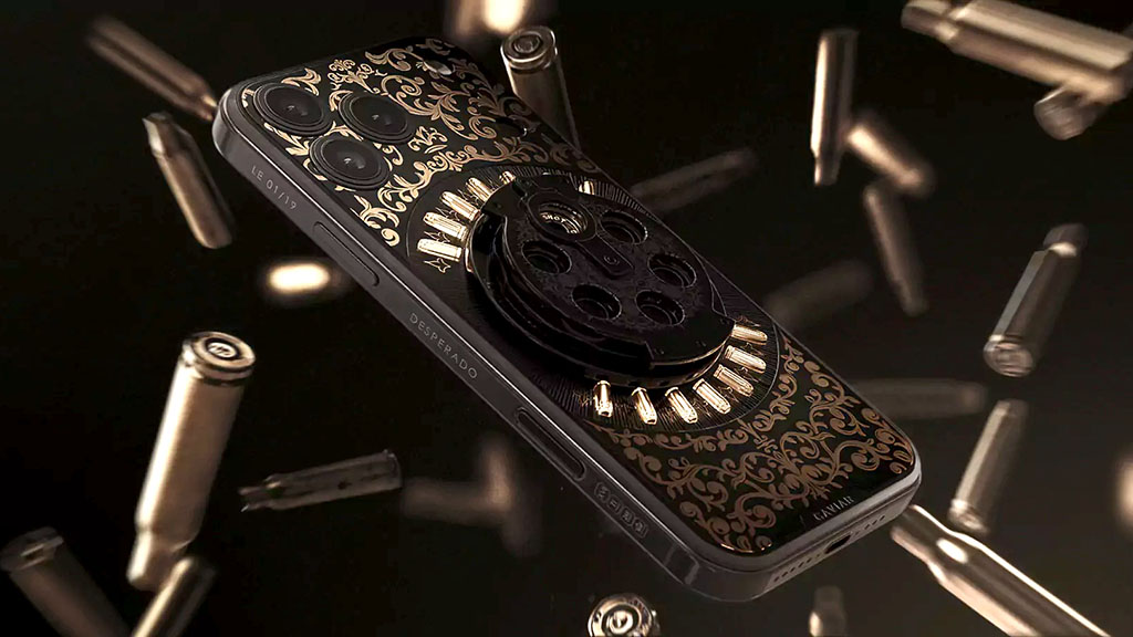 Caviar công bố bộ sưu tập iPhone 16 và iPhone 17 lấy cảm hứng từ vũ khí với các chi tiết bằng vàng cùng mức giá khởi điểm lên tới 220 triệu đồng caviar_desperado_001.jpg (117 KB)