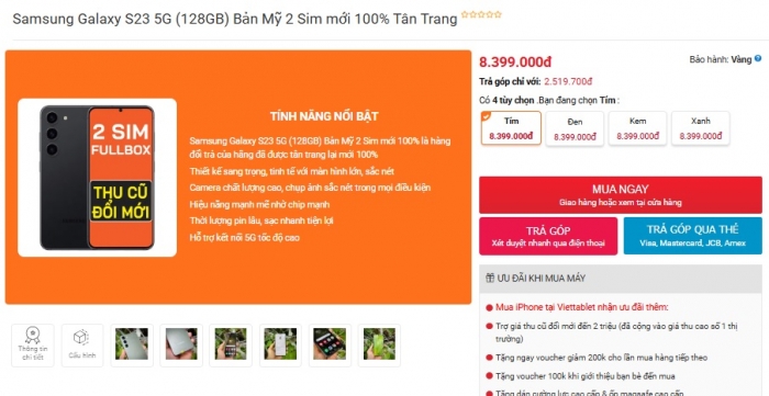 Galaxy S23 5G ngon bổ rẻ nhất tháng 8, trang bị sắc sảo hơn cả iPhone 16, dự kiến vẫn hơn iPhone 17 galaxy s23 5g t8 1