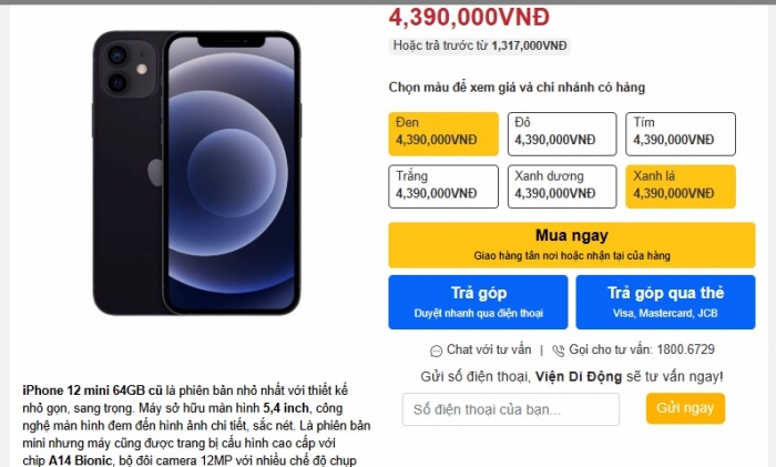 Đây là iPhone màn OLED rẻ nhất Việt Nam, trang bị chẳng kém iPhone 16 nhiều nhưng chỉ hơn 4 triệu iphone 12 mini t7 8