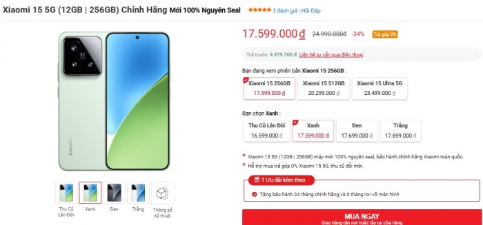 Xiaomi 15 chốt giá rẻ kỷ lục khiến iPhone 16, Galaxy S25 cũng phải lo vì lép vế quá nhiều xiaomi 15 gia t7 9