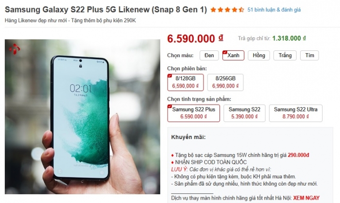 Galaxy S22 Plus rẻ kỷ lục hơn 6 triệu, trang bị ăn đứt iPhone 16 Plus, so kè iPhone 17 mới galaxy s22 plus t9 2