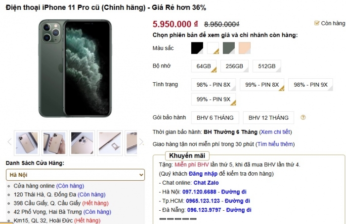Đây là iPhone Pro 3 mắt giá rẻ nhất Việt Nam, chưa đầy 6 triệu, kèm trang bị xịn hơn iPhone 16 iphone 11 pro t7 3