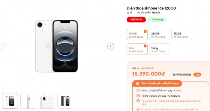 Đây là iPhone giảm giá mạnh nhất từ đầu năm, mạnh hàng đầu như iPhone 16 Pro Max rẻ bằng nửa iphone 16e t925 1