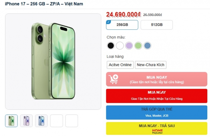 iPhone 17 bắt đầu giảm khủng chưa từng thấy sau hơn 1 tháng mở bán, hấp dẫn hơn nhiều iPhone 16 iphone 17 t10 9