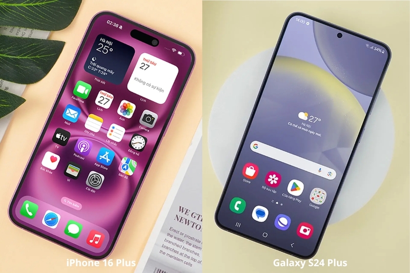 So sánh iPhone 16 Plus và S24 Plus hình 3