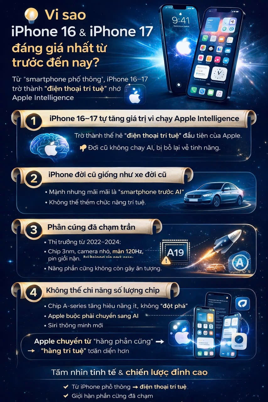 Apple Intelligence và cú xoay trục định giá iPhone 16, iPhone 17 trở thành thế hệ iPhone “đáng giá nhất” lịch sử z7347685422865 c9f6e77c1480e80c42cf8a3f264d0077 2049