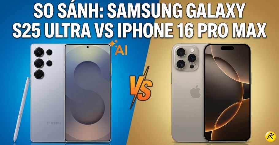so sanh galaxy s25 ultra vs iphone 16 pro max thumb