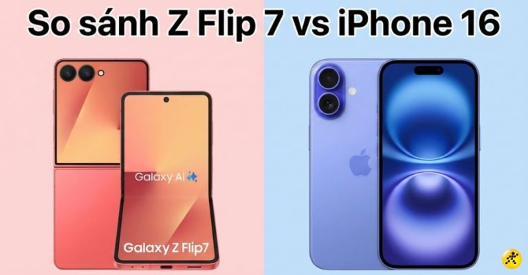 So sánh Z Flip 7 vs iPhone 16: Nên chọn điện thoại gập hay phẳng?