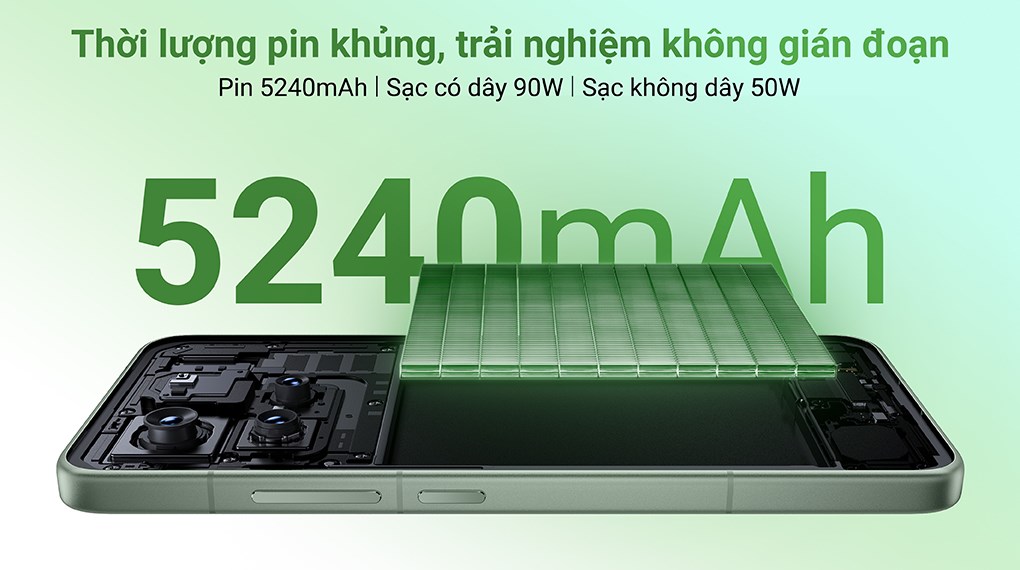 Xiaomi 15 với viên pin khủng lên tới 5240 mAh
