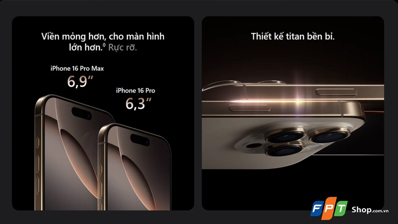 Cấu trúc khung được hoàn thiện từ chất liệu Titanium cao cấp